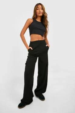 Cargo-Hose Mit Naht-Detail -Deutschland Mode Pfiff Verkaufs-Shop gzz51356 black xl 2