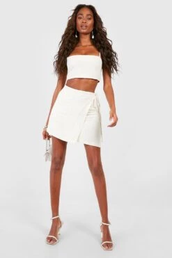 Leinen Crop Top Mit Spaghetti-Trägern -Deutschland Mode Pfiff Verkaufs-Shop gzz51357 natural20beige xl 2