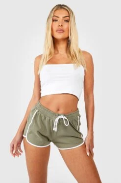 Kontrast-Laufshorts -Deutschland Mode Pfiff Verkaufs-Shop gzz51418 khaki xl 3
