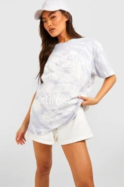 Oversize Schlagenprint Batik T-Shirt