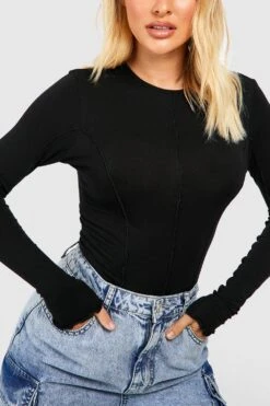 Oberteil Mit Naht-Detail -Deutschland Mode Pfiff Verkaufs-Shop gzz51557 black xl 3