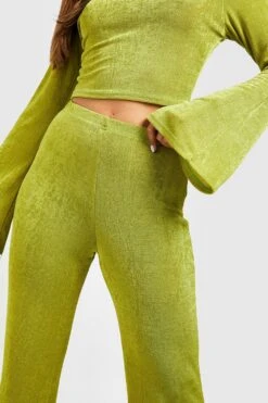 Bodenlange Schlaghose -Deutschland Mode Pfiff Verkaufs-Shop gzz51587 chartreuse xl 3