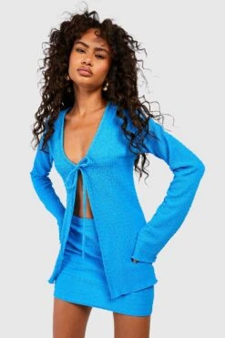 Strukturierter Minirock In Knitteroptik