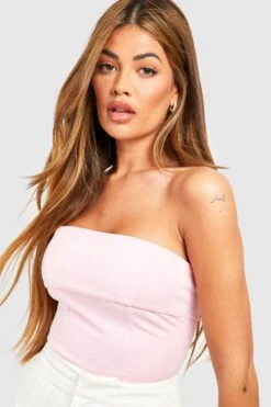 Bandeau-Korsett Mit Naht-Detail