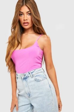 Doppellagiger Body Mit Geradem Ausschnitt -Deutschland Mode Pfiff Verkaufs-Shop gzz51741 hot20pink xl 2