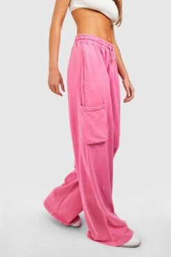 Cargo-Jogginghose Mit Geradem Bein -Deutschland Mode Pfiff Verkaufs-Shop gzz51851 pink xl 3
