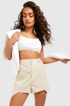 Gewebte Shorts Mit Taschen-Detail