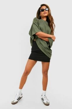 Minirock Aus Crepestoff -Deutschland Mode Pfiff Verkaufs-Shop gzz52149 black xl 2