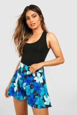 Florale Jersey-Shorts