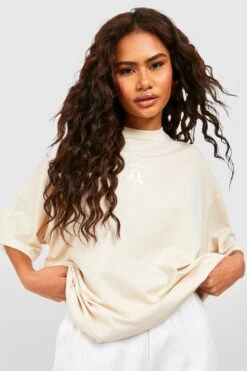 Oversize T-Shirt Mit Dsgn Studio Slogan -Deutschland Mode Pfiff Verkaufs-Shop gzz52295 stone xl 3