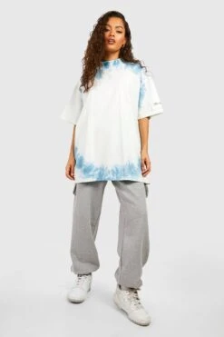 Oversize Batik T-Shirt Mit Etikett -Deutschland Mode Pfiff Verkaufs-Shop gzz52350 white xl 2