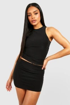 Doppellagiger Minirock -Deutschland Mode Pfiff Verkaufs-Shop gzz52373 black xl 2