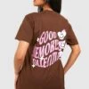 Oversize T-Shirt Mit Good Memories Print