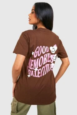 Oversize T-Shirt Mit Good Memories Print