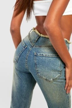 Schlaghose Im Vintage-Ton Mit Ausgefranstem Bund 7 Schlaghose Im Vintage-Ton Mit Ausgefranstem Bund -Deutschland Mode Pfiff Verkaufs-Shop gzz52601 vintage20wash xl 3