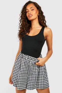 Shorts Mit Hahnentritt-Print -Deutschland Mode Pfiff Verkaufs-Shop gzz52704 black xl 2