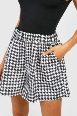 Shorts Mit Hahnentritt-Print -Deutschland Mode Pfiff Verkaufs-Shop gzz52704 black xl 3