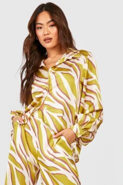 Lockeres Hemd Mit Zebraprint