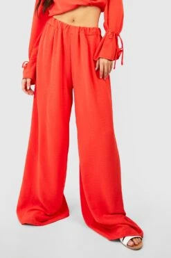 Bodenlange Hose Mit Bundfalten -Deutschland Mode Pfiff Verkaufs-Shop gzz52797 red20orange xl 3