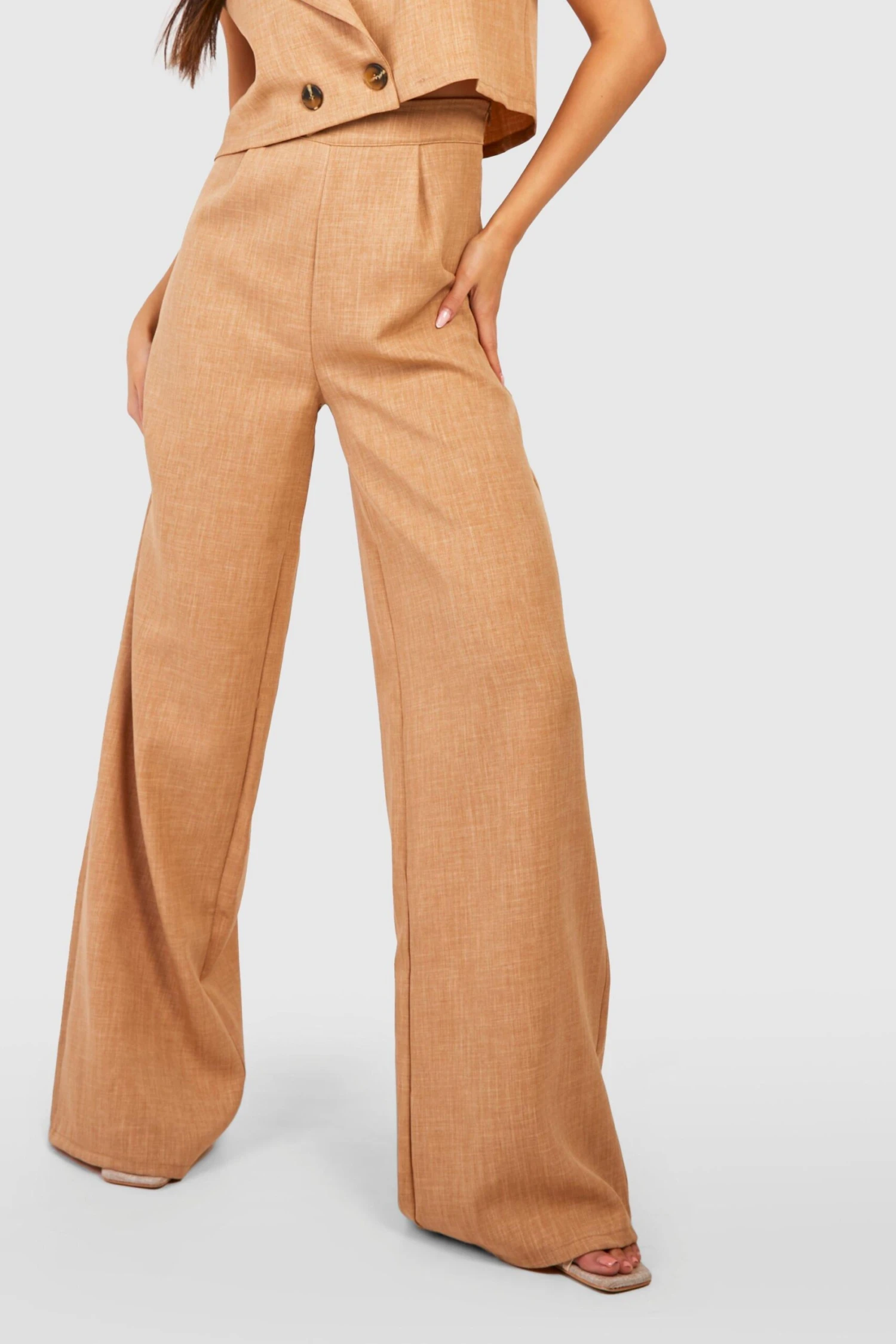 Strukturierte Hose Mit Weitem Bein 4 Strukturierte Hose Mit Weitem Bein – Bild 4