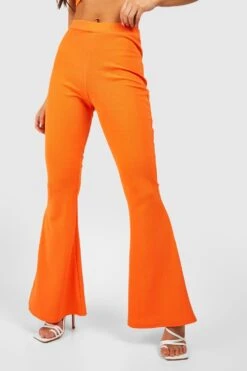 Jersey Schlaghose Aus Crepestoff -Deutschland Mode Pfiff Verkaufs-Shop gzz52842 orange xl 3