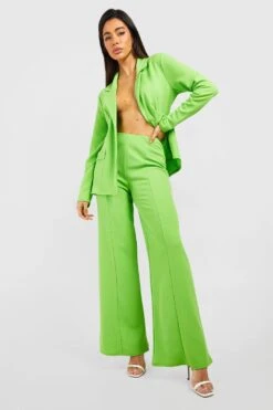 Jersey-Hose Mit Geradem Bein Aus Crepestoff -Deutschland Mode Pfiff Verkaufs-Shop gzz52852 lime xl 2