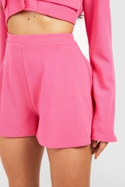 Jersey-Shorts Aus Crepestoff -Deutschland Mode Pfiff Verkaufs-Shop gzz52854 hot20pink xl 3