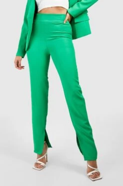 Slim-Fit Hose Mit Geteiltem Saum -Deutschland Mode Pfiff Verkaufs-Shop gzz52939 apple20green xl 3