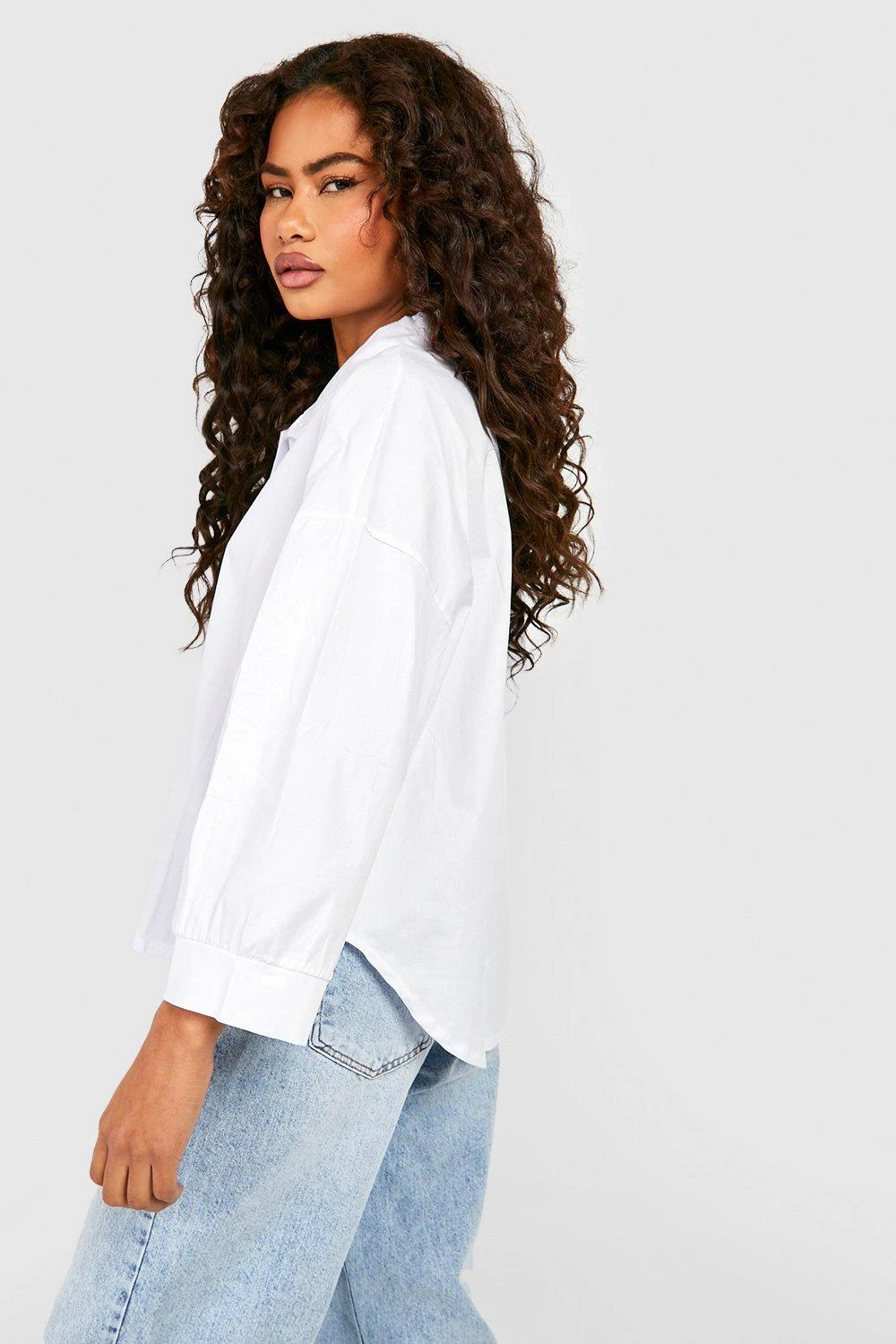 Baumwoll-Hemd Mit Gerollten Ärmeln 2 Baumwoll-Hemd Mit Gerollten Ärmeln – Bild 2