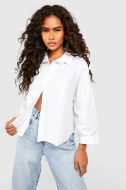 Baumwoll-Hemd Mit Gerollten Ärmeln 6 Baumwoll-Hemd Mit Gerollten Ärmeln -Deutschland Mode Pfiff Verkaufs-Shop gzz53094 white xl 2