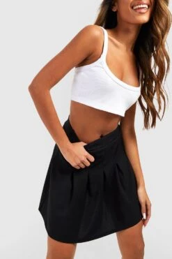 Tennisrock Aus Crepestoff 7 Tennisrock Aus Crepestoff -Deutschland Mode Pfiff Verkaufs-Shop gzz53166 black xl 3