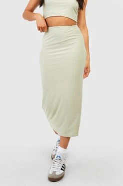 Soft Touch Midirock -Deutschland Mode Pfiff Verkaufs-Shop gzz53561 sage xl 3