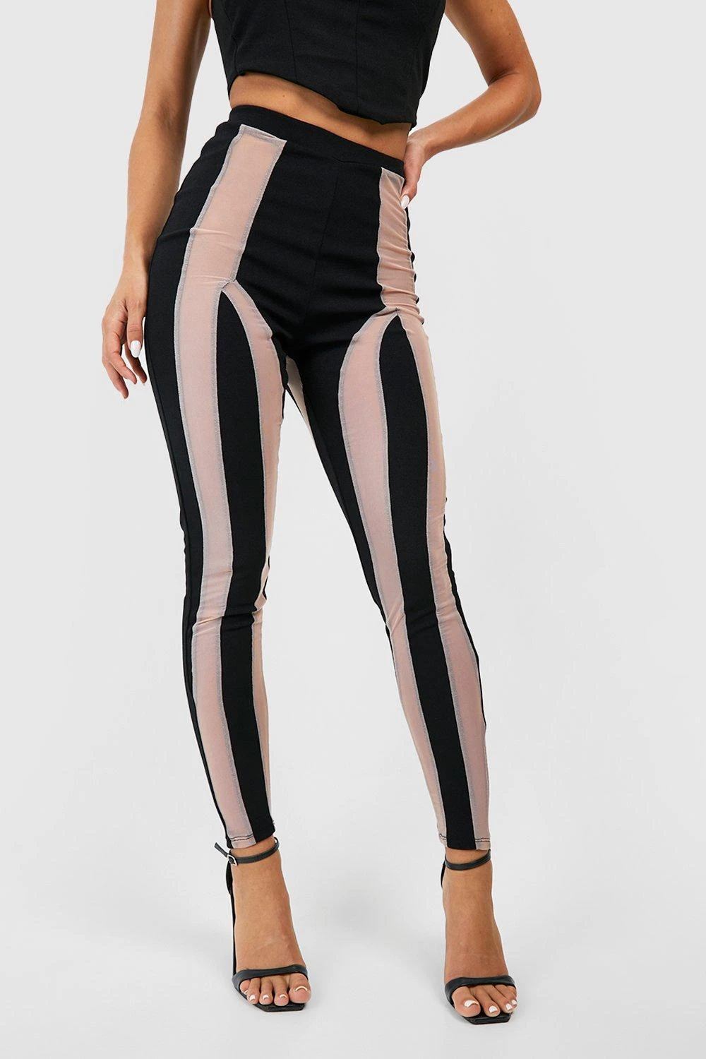 Leggings Mit Mesh-Einsatz 4 Leggings Mit Mesh-Einsatz – Bild 4