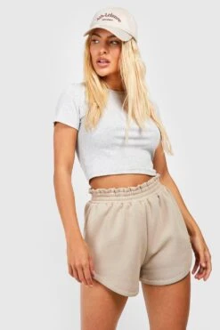 Paperbag Sweat-Shorts -Deutschland Mode Pfiff Verkaufs-Shop gzz53741 taupe xl 3