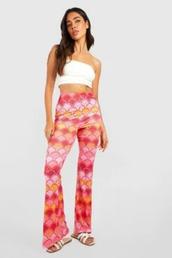 Schlaghose Mit Print