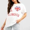 Oversize T-Shirt Mit I Heart London Print