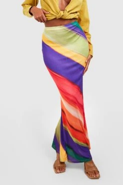 Batik Slip-Maxirock 7 Batik Slip-Maxirock -Deutschland Mode Pfiff Verkaufs-Shop gzz54805 pink xl 3