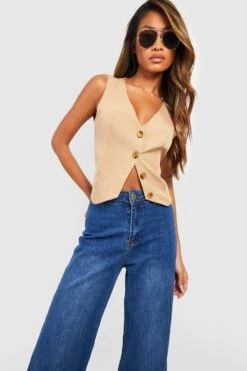 Hose Mit Hohem Bund Und Weitem Bein -Deutschland Mode Pfiff Verkaufs-Shop gzz54996 mid20blue xl 2