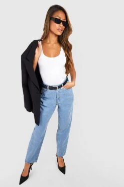 Mom-Jeans Mit Hohem Bund -Deutschland Mode Pfiff Verkaufs-Shop gzz54997 light20blue xl 2