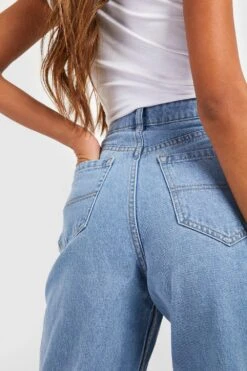 Mom-Jeans Mit Hohem Bund -Deutschland Mode Pfiff Verkaufs-Shop gzz54997 light20blue xl 3