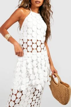 Gehäkeltes Neckholder-Top -Deutschland Mode Pfiff Verkaufs-Shop gzz55244 white xl 3