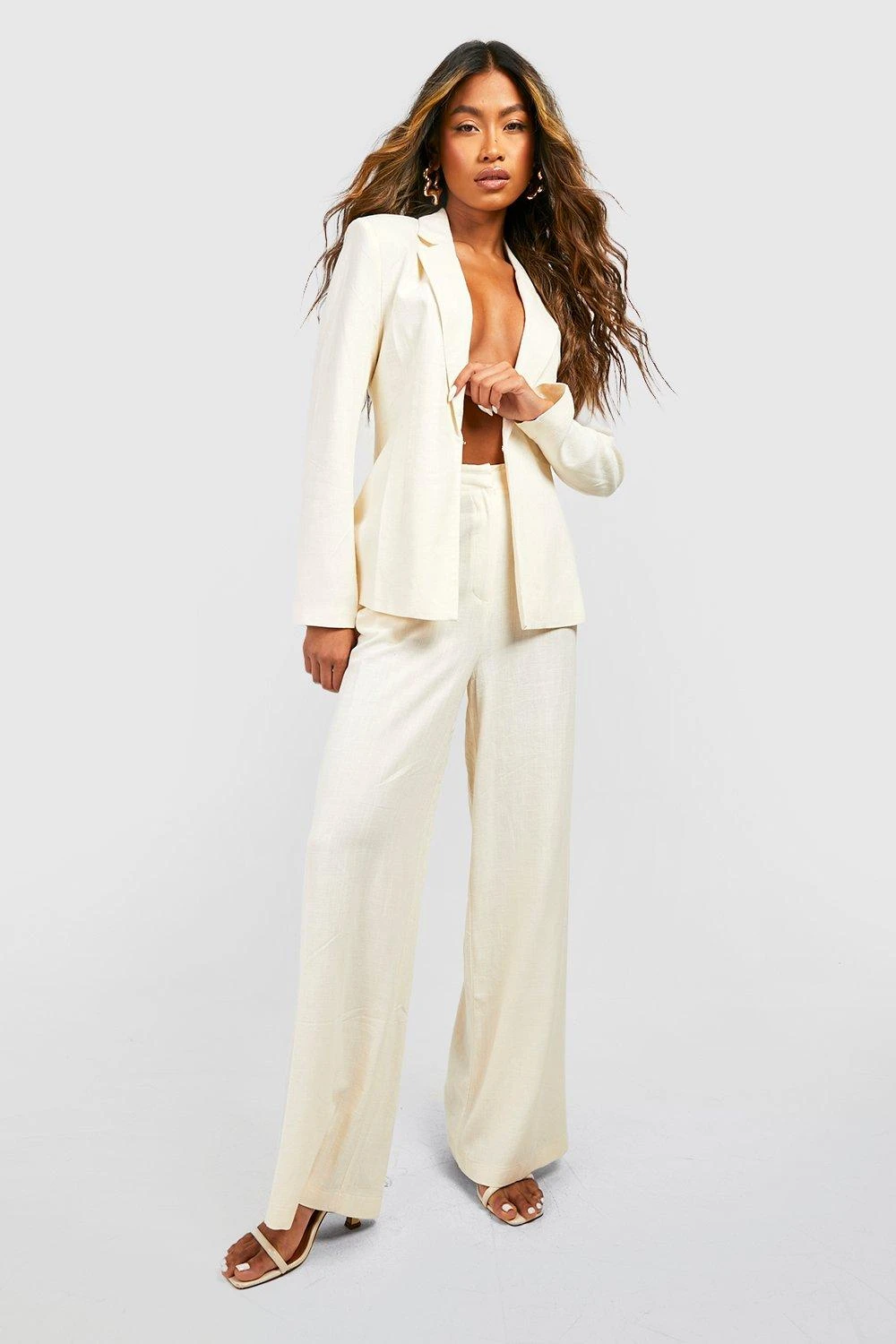 Leinen-Hose Mit Weitem Bein 3 Leinen-Hose Mit Weitem Bein – Bild 3