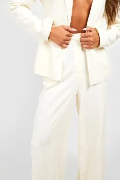 Leinen-Hose Mit Weitem Bein 7 Leinen-Hose Mit Weitem Bein -Deutschland Mode Pfiff Verkaufs-Shop gzz55246 cream xl 3