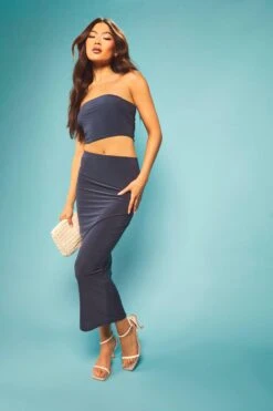 Basics Midirock -Deutschland Mode Pfiff Verkaufs-Shop gzz55749 charcoal xl 2