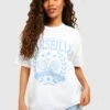 Oversize T-Shirt Mit Tennis-Print