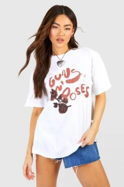 T-Shirt Mit Guns N Roses Band Print