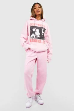Hoodie Mit Lizenziertem Spice Girls Band Print 6 Hoodie Mit Lizenziertem Spice Girls Band Print -Deutschland Mode Pfiff Verkaufs-Shop gzz57146 light20pink xl 2