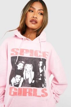 Hoodie Mit Lizenziertem Spice Girls Band Print 7 Hoodie Mit Lizenziertem Spice Girls Band Print -Deutschland Mode Pfiff Verkaufs-Shop gzz57146 light20pink xl 3