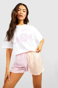 Oversize T-Shirt Mit Sonnen-Print 7 Oversize T-Shirt Mit Sonnen-Print -Deutschland Mode Pfiff Verkaufs-Shop gzz57244 white xl 3