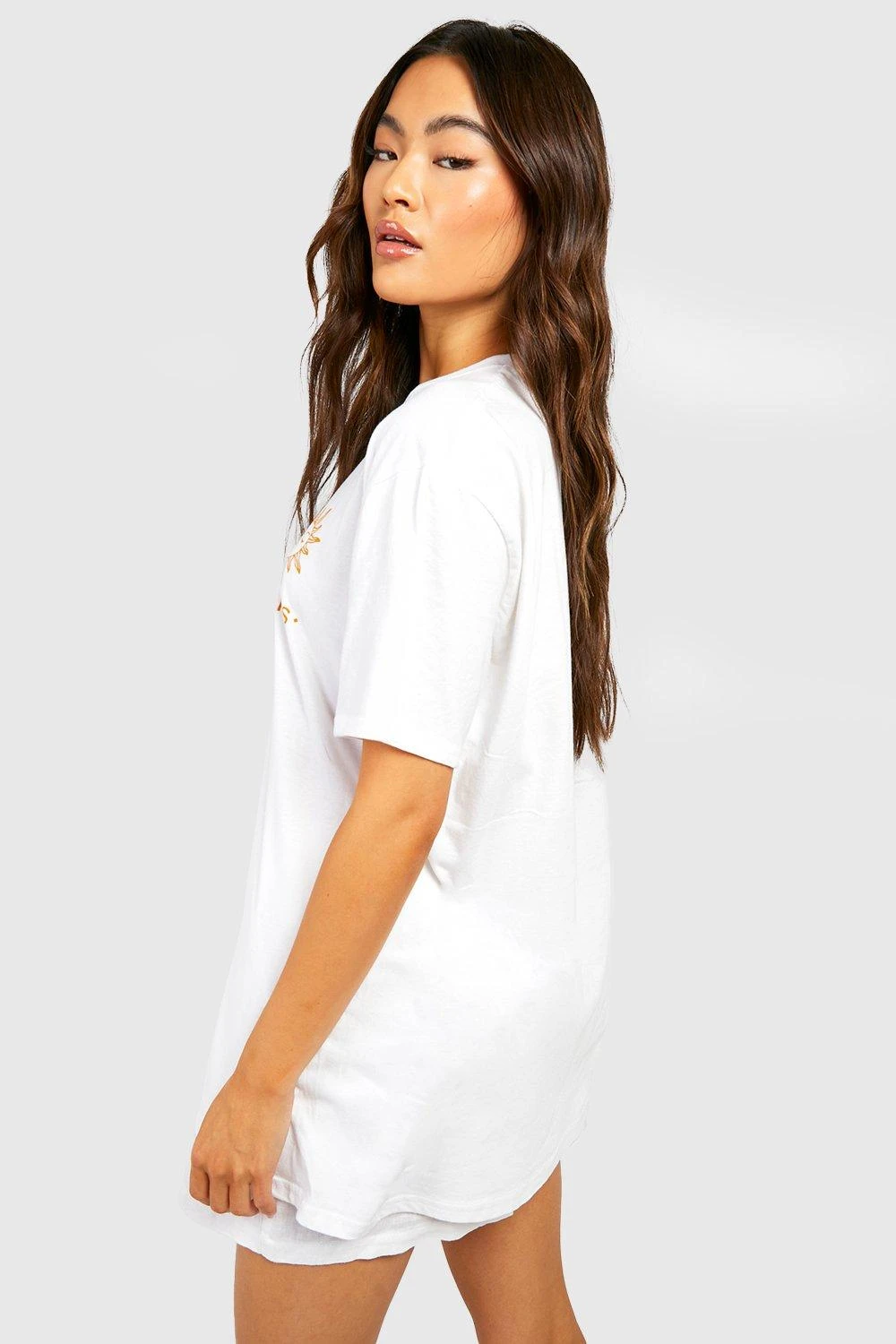 Oversize T-Shirt Mit Taschen-Print 2 Oversize T-Shirt Mit Taschen-Print – Bild 2